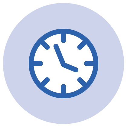 Clock icon.